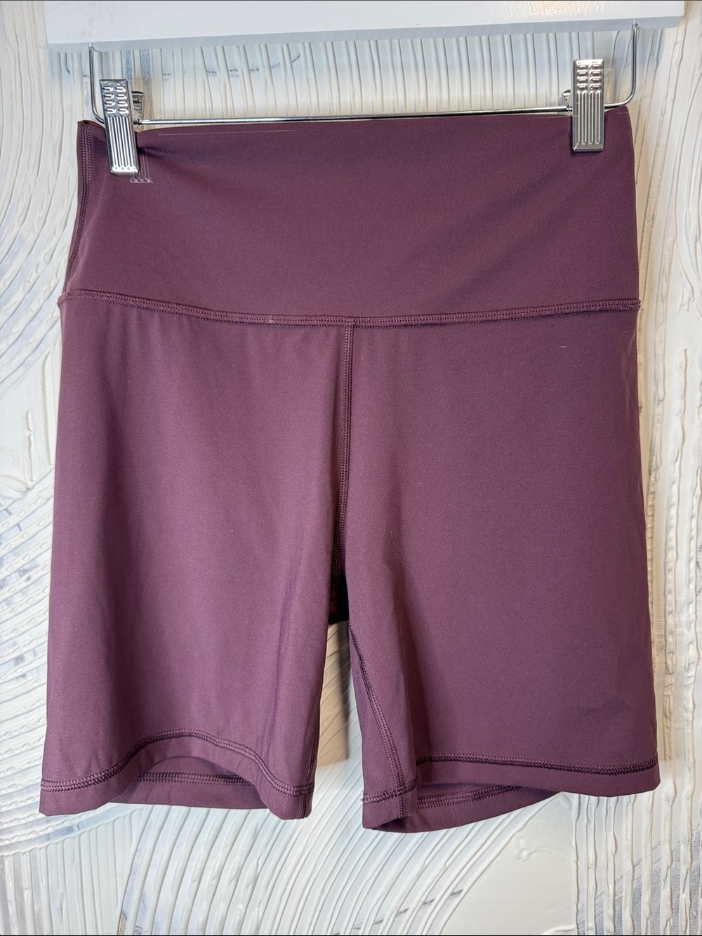 CRZ YOGA High-Waist Wine Bike Shorts Size 8-10